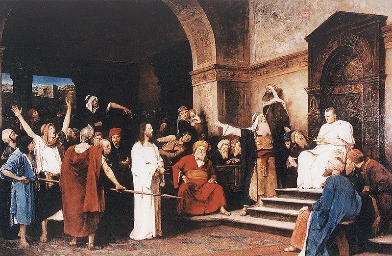 Mihaly Munkacsy christ before pilate oil painting picture